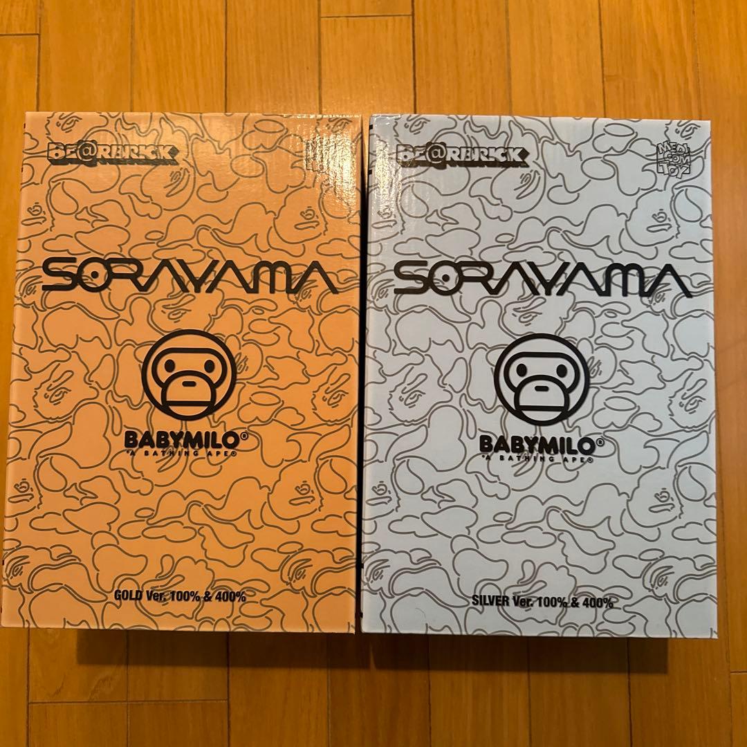BE@RBRICK SORAYAMA BABY MILO（R）100%＆400%