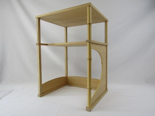 Y5-0929 ◇茶道具 裏千家 圓能斎好 猿臂棚 組立済品◇