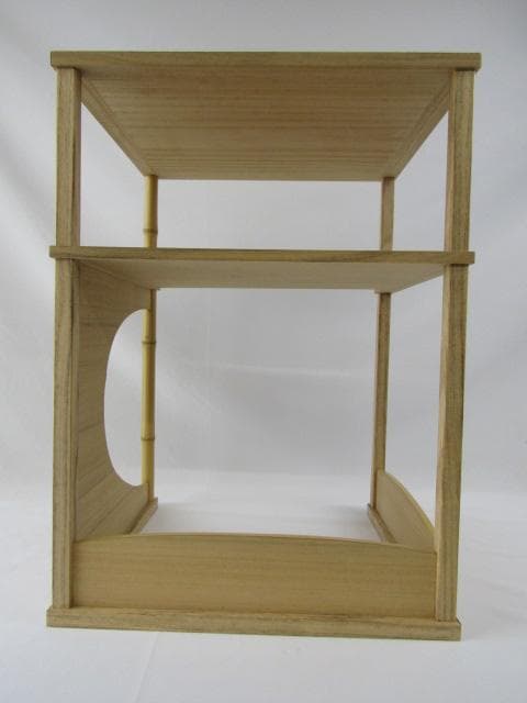 Y5-0929 ◇茶道具 裏千家 圓能斎好 猿臂棚 組立済品◇