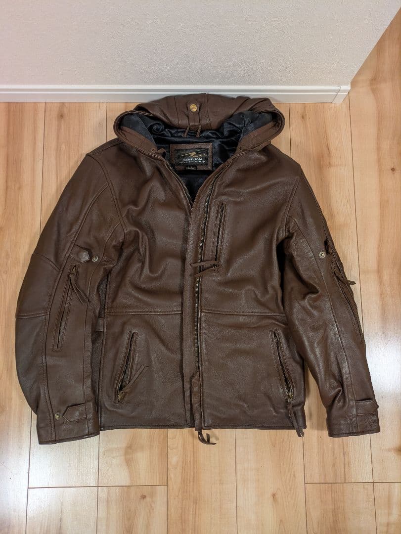 [もいず]ROUGH & ROAD ツーリング レザージャケット