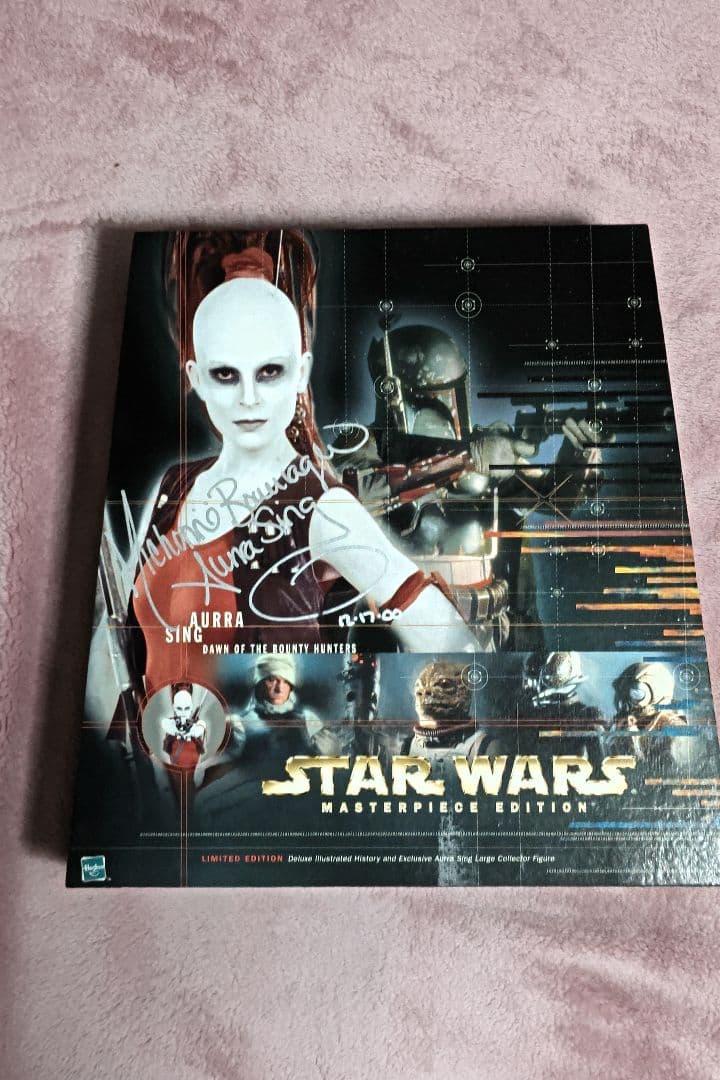スターウォーズ　オーラ・シング役　ミーションボリーア氏サイン入り