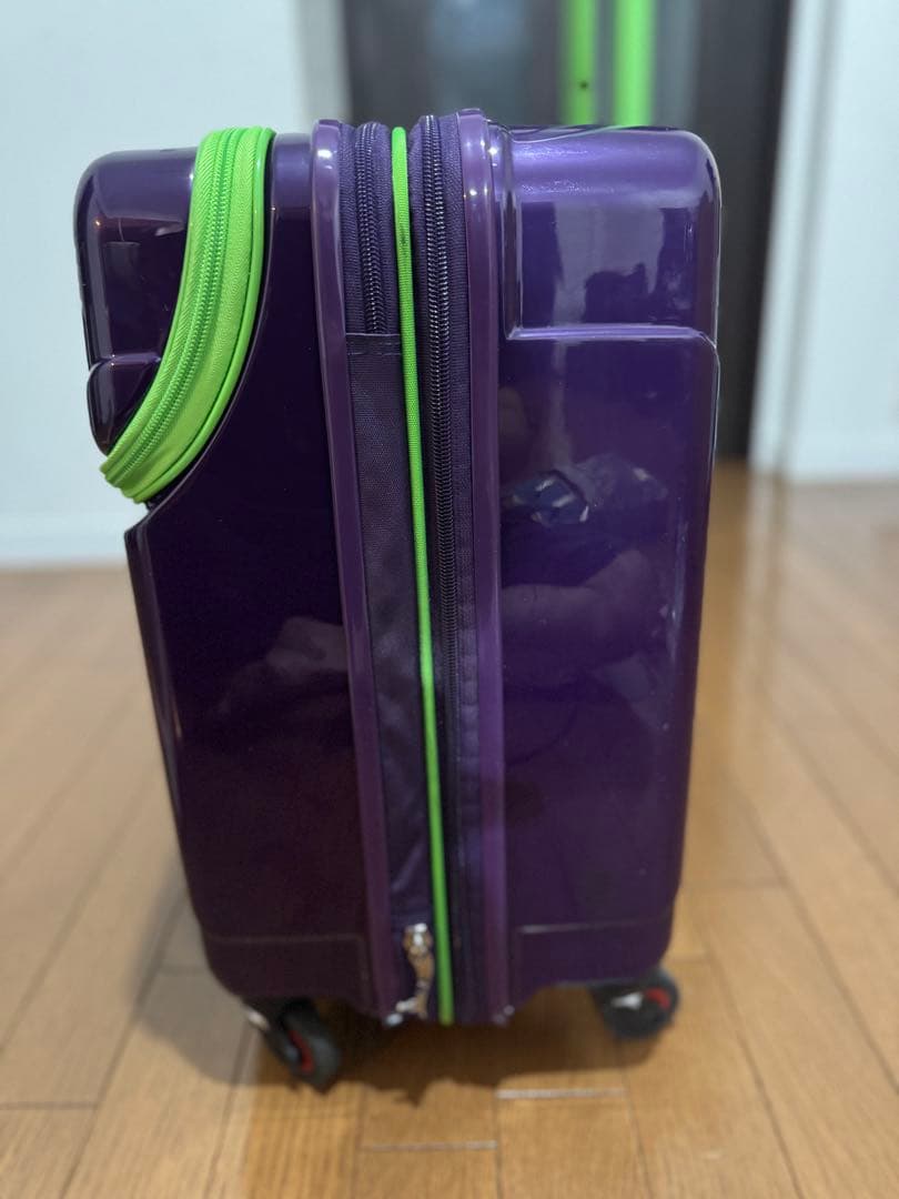 HIDEO WAKAMATSU スーツケース ジッパー 拡張機能付き パープル