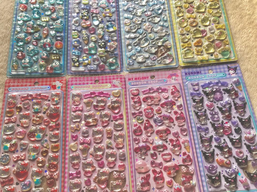 【国内正規品】ボンボンドロップシール　サンリオ全8セットまとめ