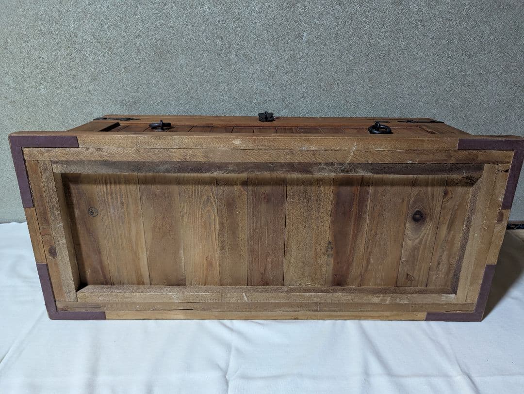 【マドリッドコレクション】木製宝箱 木箱 おもちゃ箱 コンテナ アンティーク風