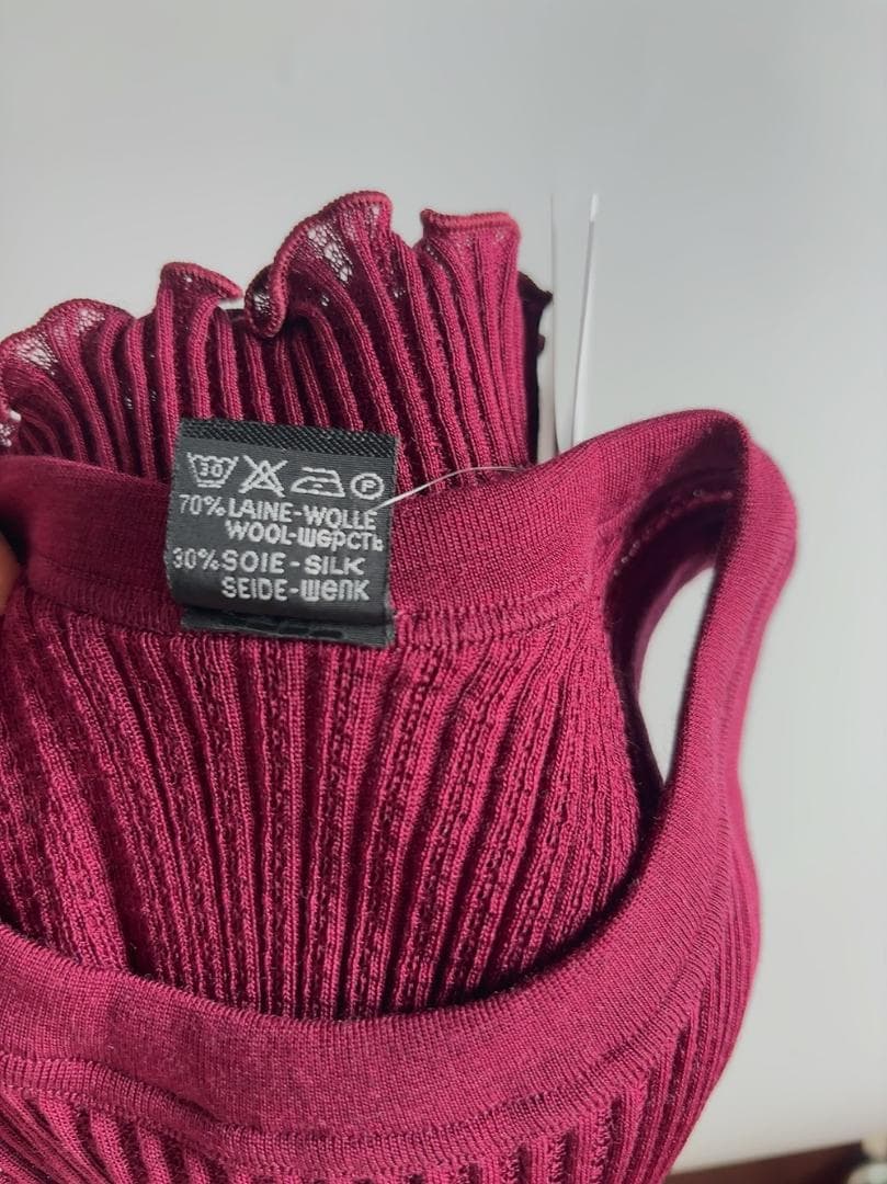 M（３）☆Oscalitoオスカリート　ノースリーブトップ　　シルク混　ウール