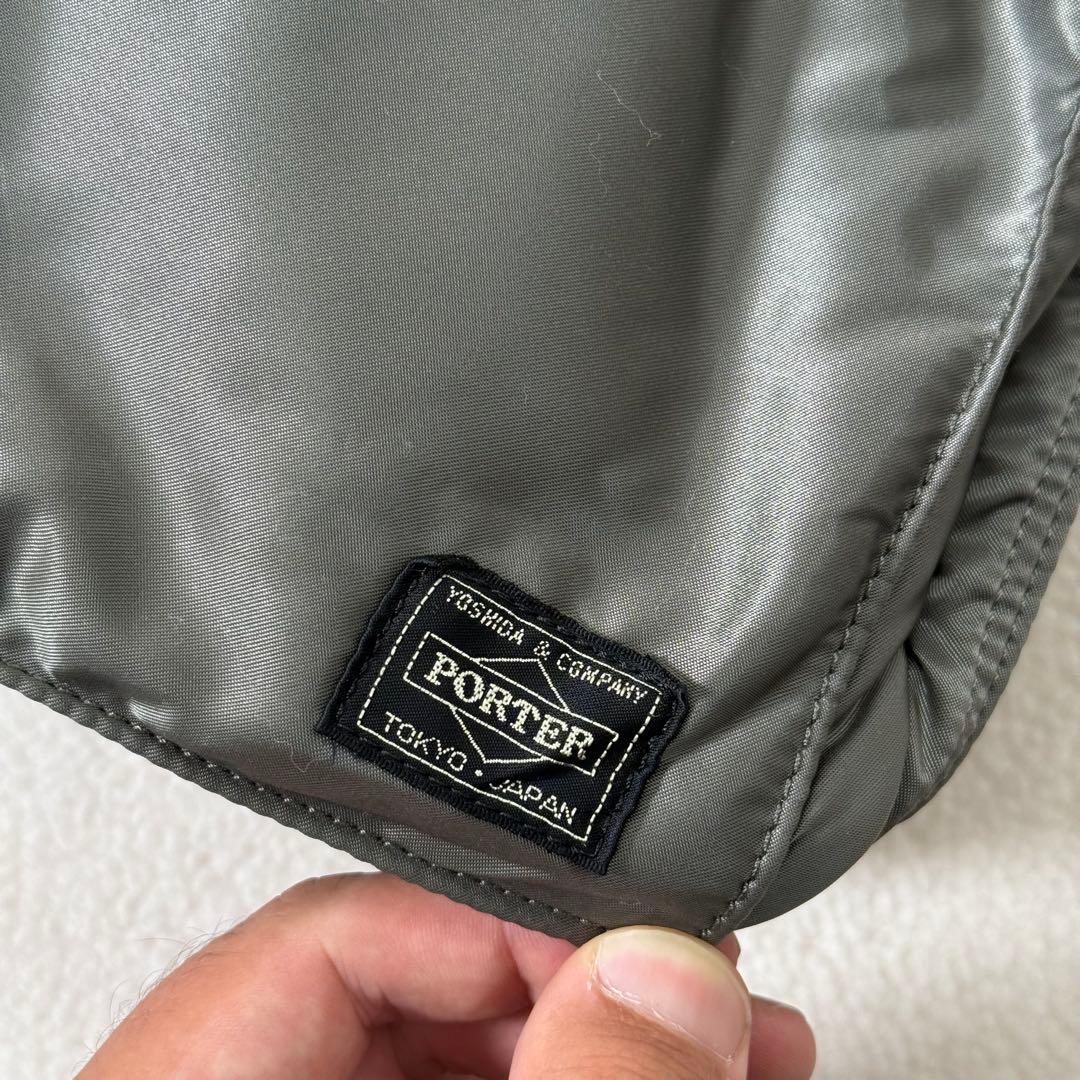 極美品　PORTER ポーター タンカー 2way ショルダーバッグ　 シルバー