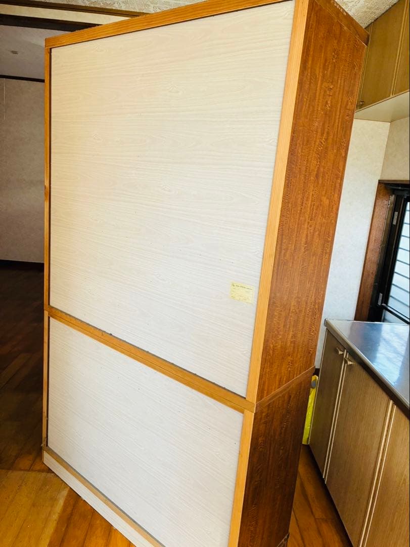 北九州発 カコークラフト工業 食器棚 アンティーク 上下 木製 引き出し 収納