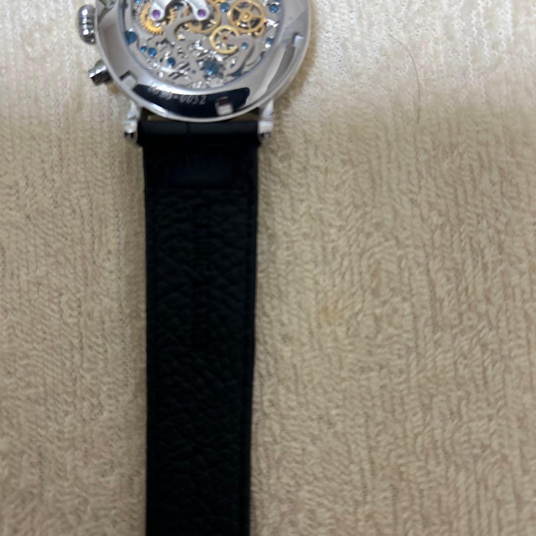 B-BARREL ビーバレル腕時計手巻きクロノグラフ 時計 エナメル文字盤　新品