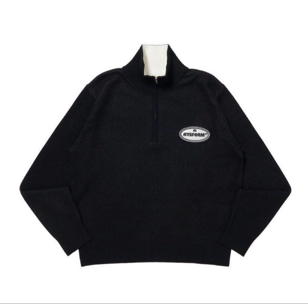 HYSFORM ハーフジップセーター 黒