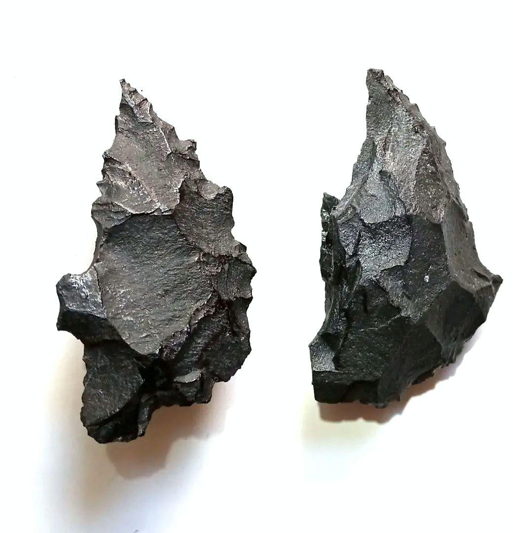 サバイバルナイフになります！❑ 石器 359 模写 サヌカイト❒