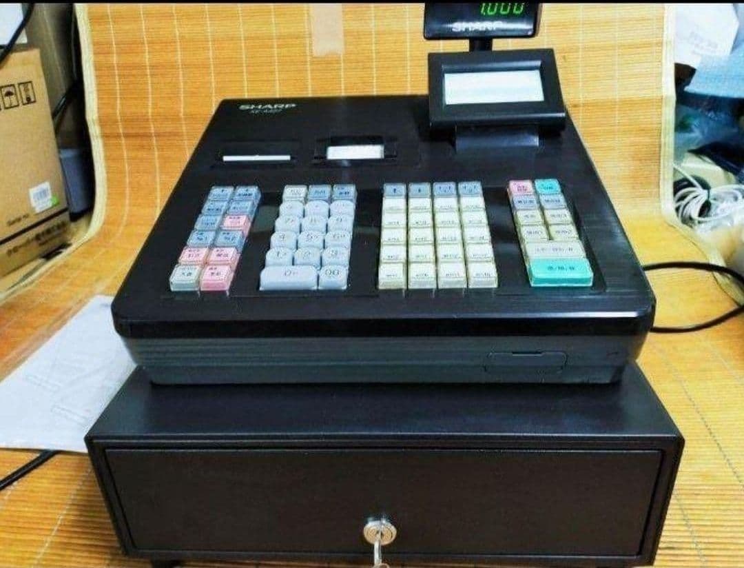 シャープレジスター　XE-A407　PC連携売上管理　上位機種　444007