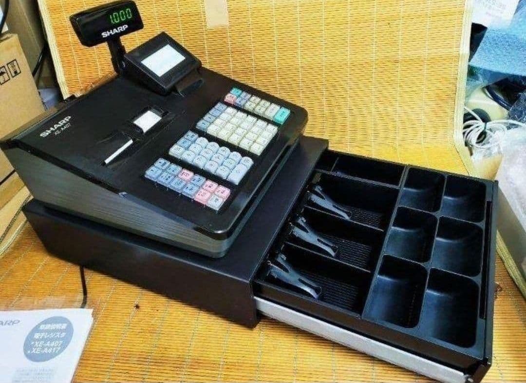 シャープレジスター　XE-A407　PC連携売上管理　上位機種　444007