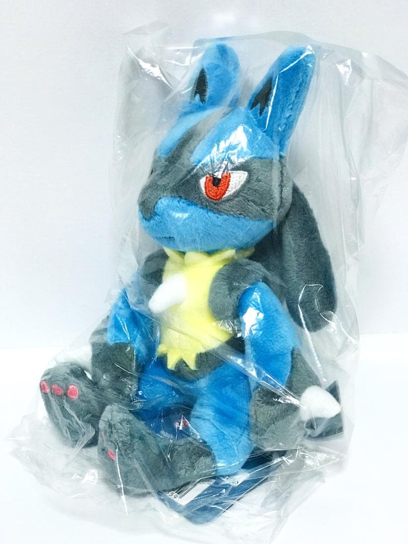 【新品・紙タグ付き】 ポケモン fit ルカリオ & リオル ぬいぐるみ セット