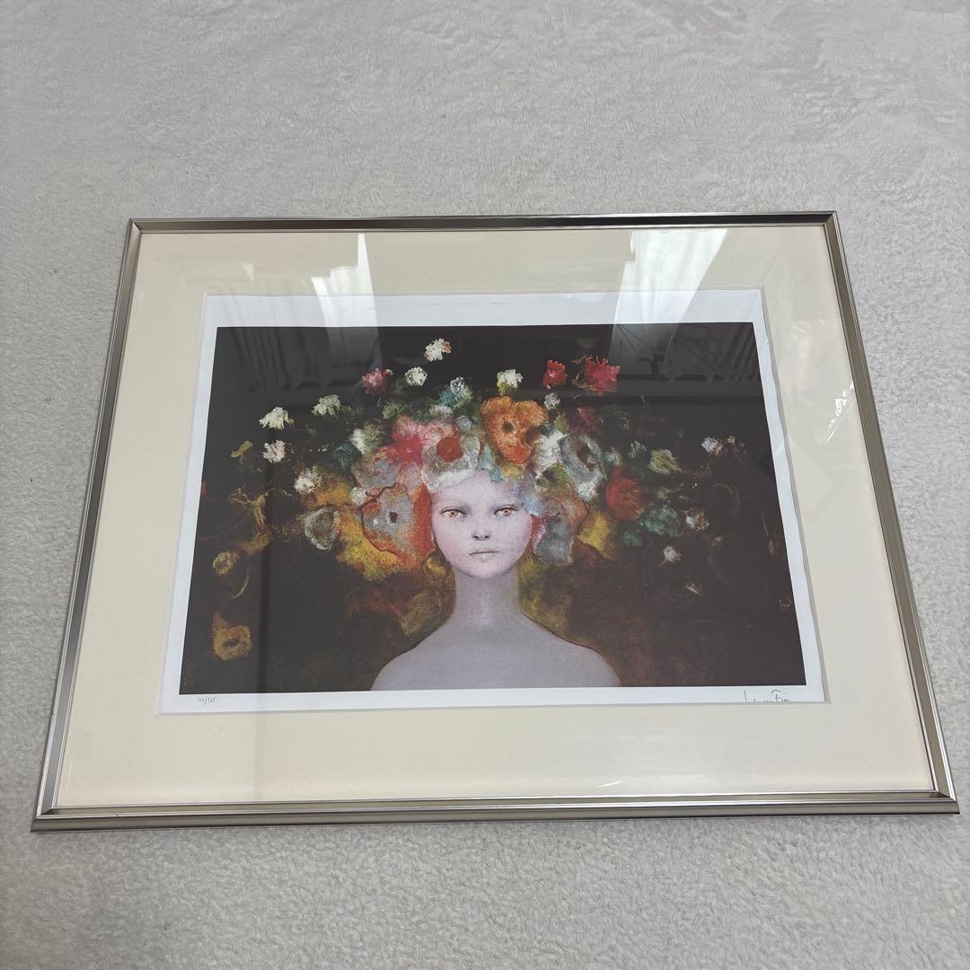 希少 アンティーク レオノールフィニ 1908～1996 直筆サイン 額縁付