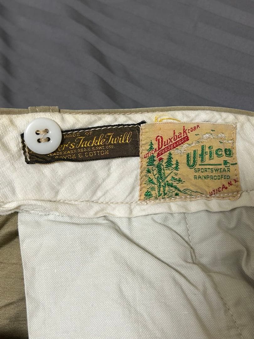 40s 50s Duxbak Utica レーヨンコットン　トラウザー