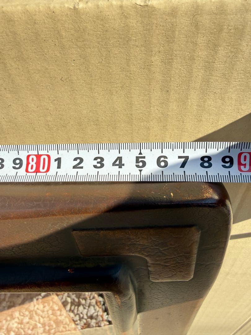 F20 アンティーク調ダークブラウンの額縁　 アクリル板&箱＆黄色袋付き1/5