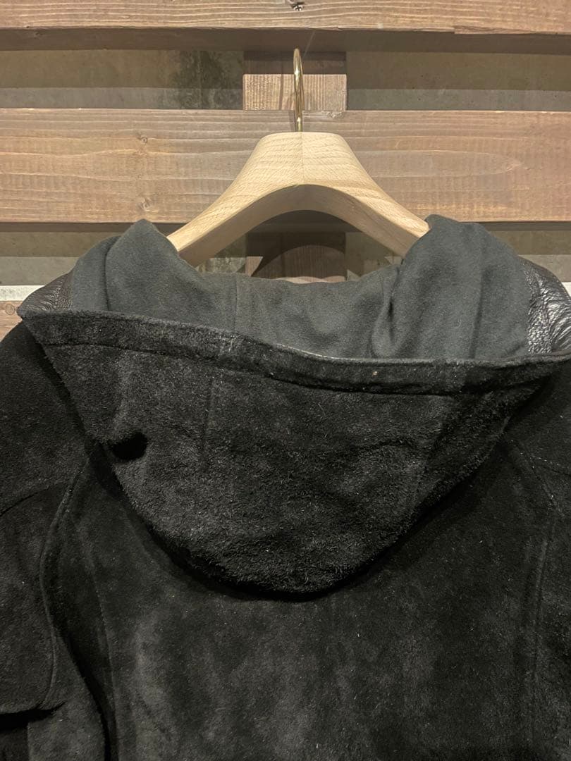 Y’2 LEATHER ワイツーレザー　パーカー　スエード　サイズ42 黒