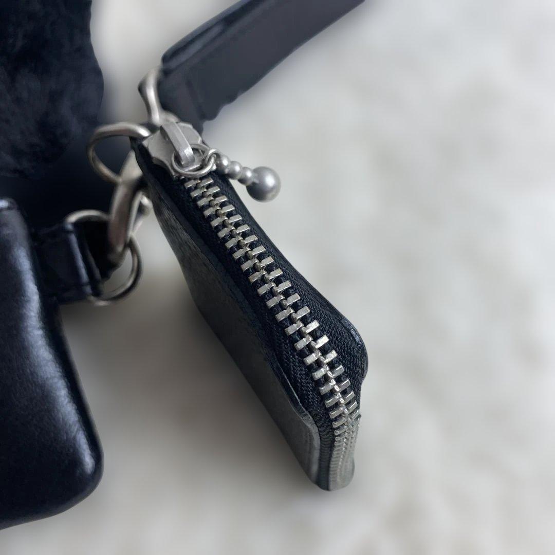 LIMIFEU リミフゥ3pouch leather キーホルダー　BLACK