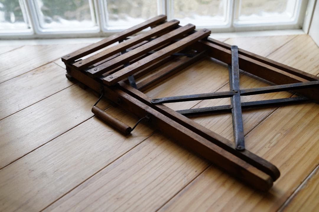 アンティーク　フォールディングスツール　フィッシングチェア　フィッシングスツール