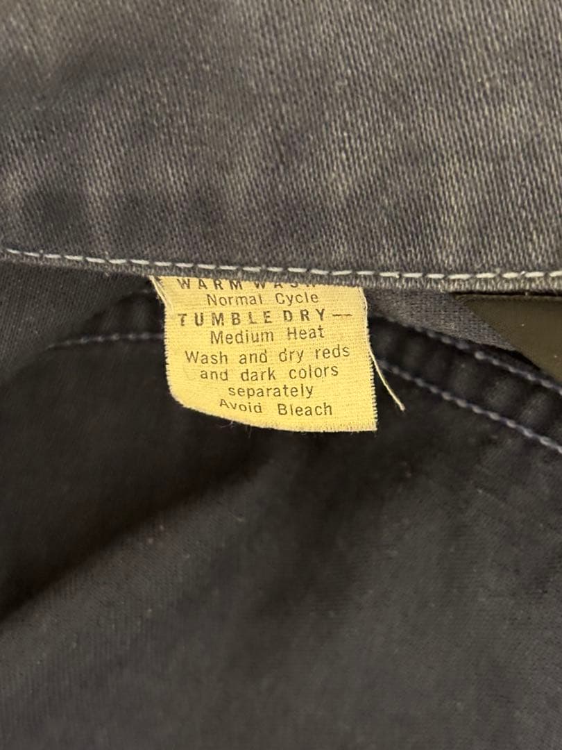 70sLEE(大文字) USA製 モールスキンジャケット 茄子紺フェード 短丈