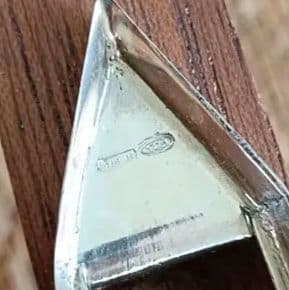 銀無垢 ウッド 銀細工 ミニチュア ボート 船 模型 ビンテージ イタリア 刻印