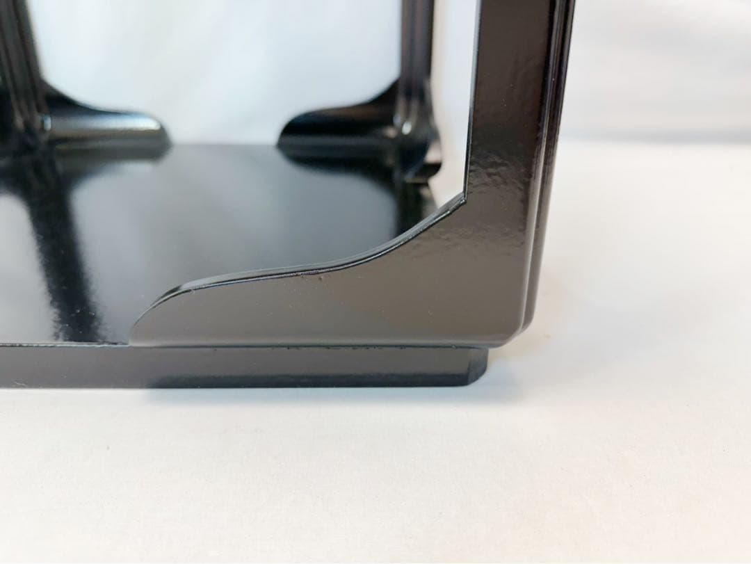 ほぼ未使用 茶道具 宗旦好写 黒一閑塗 高麗卓 木製漆器 煎茶道具 茶棚 元箱