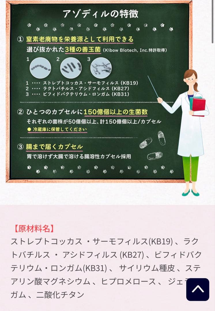 Azodyl 腎臓サポートサプリメント 90カプセル1個