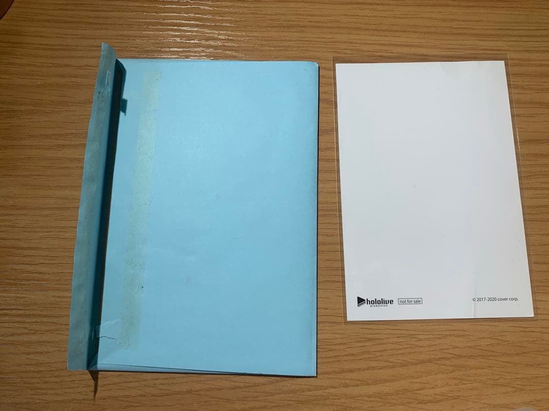 ホロライブ 白上フブキ 直筆サイン ポストカード 2020年
