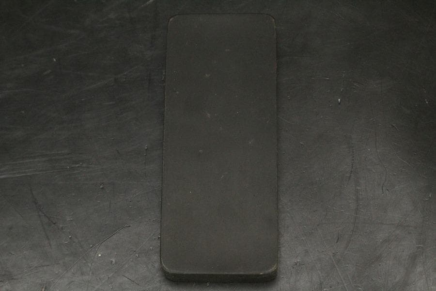 漆 溜塗 重硯 色絵 結び陶水滴(A915)