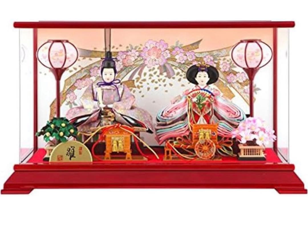 70%OFFセール！【新品本日発送】雛人形 コンパクト ひな人形 ケース飾り