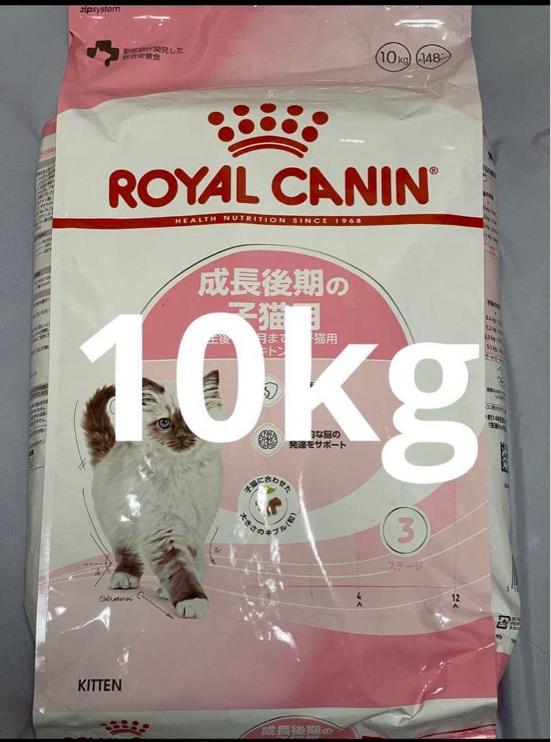 24時間以内発送　ロイヤルカナン子猫成長後期10kgx1袋
