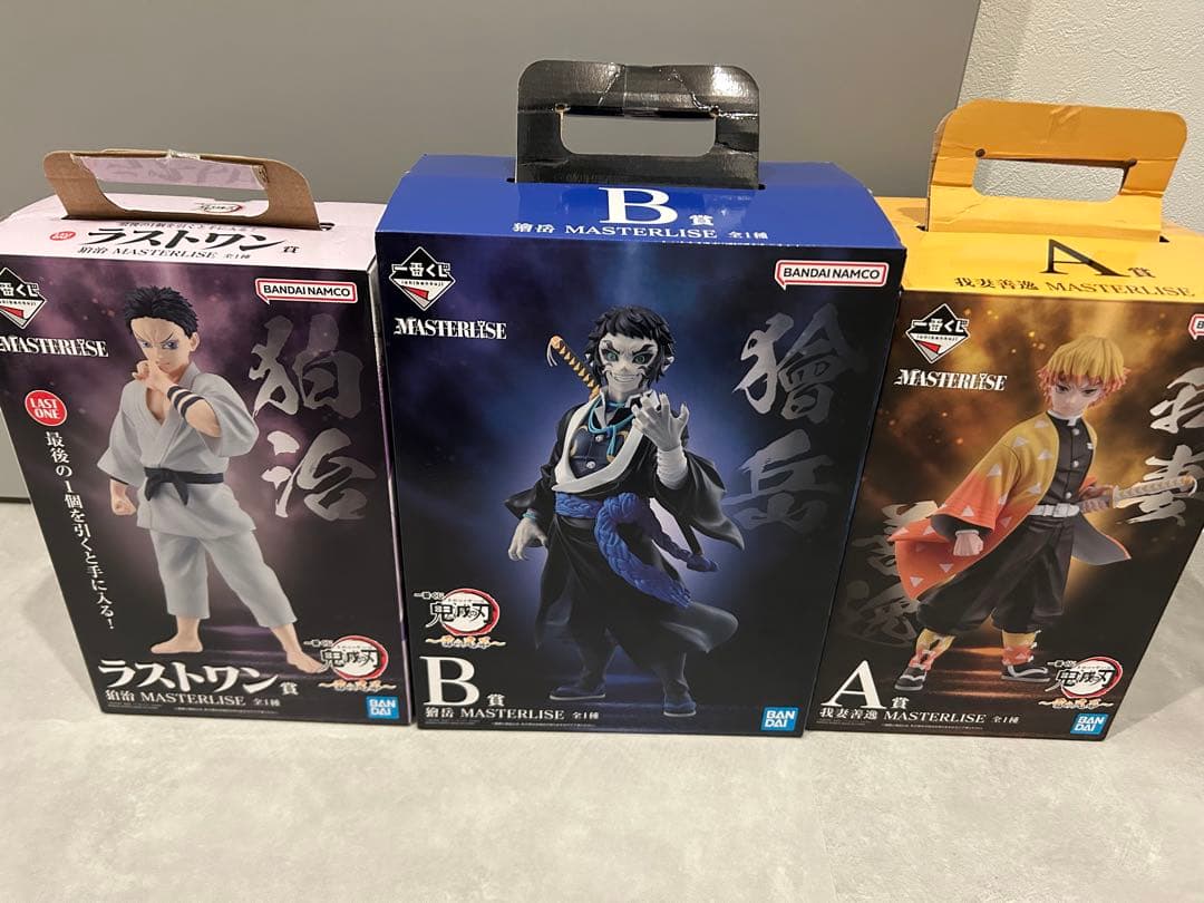 鬼滅の刃　一番くじ　ラストワン賞・A賞・B賞 狛治　我妻善逸　獪岳