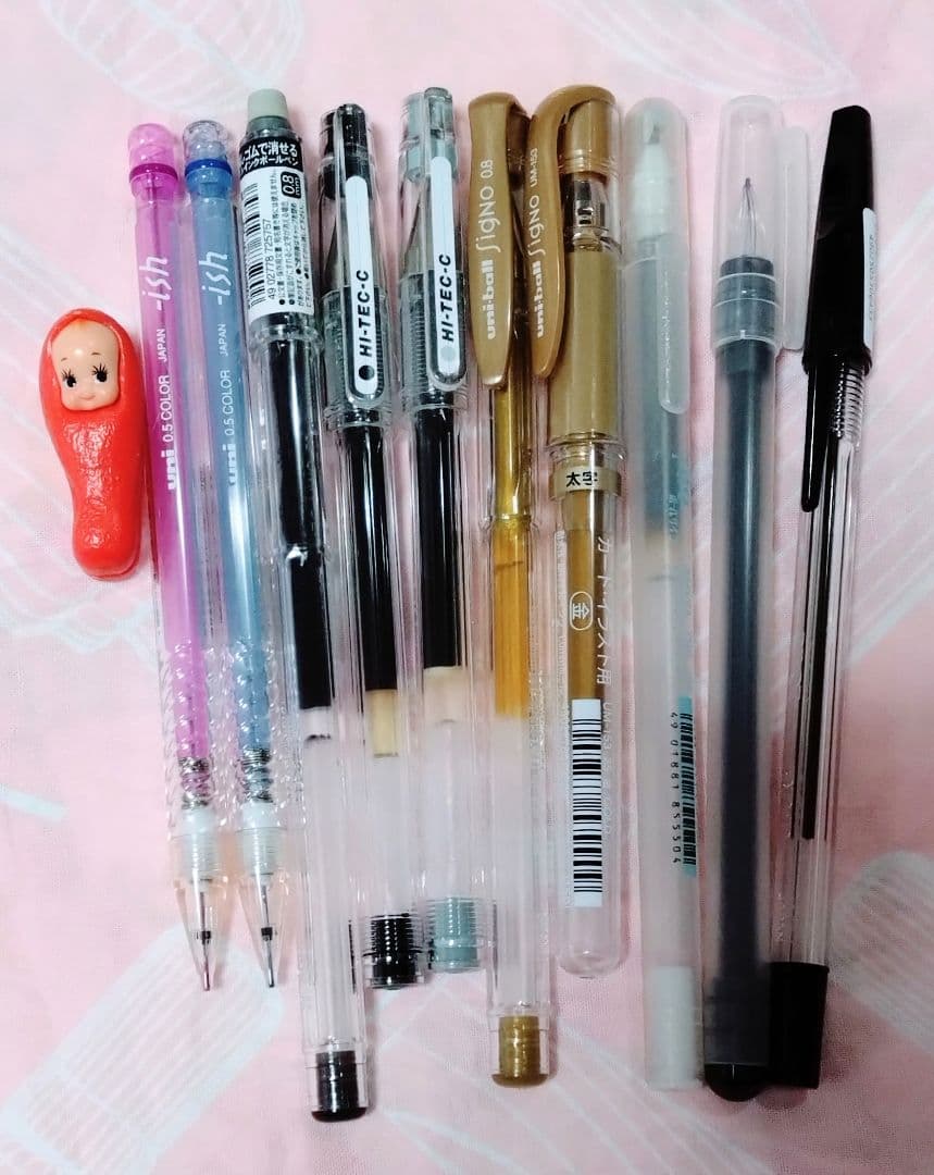 レトロ ペン セット (ボールペン シャーペン ロケット鉛筆 替芯 メモ帳)