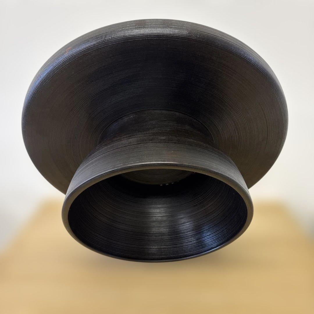 漆工房　大島　天然木　うるし塗　高脚卓盆 ①