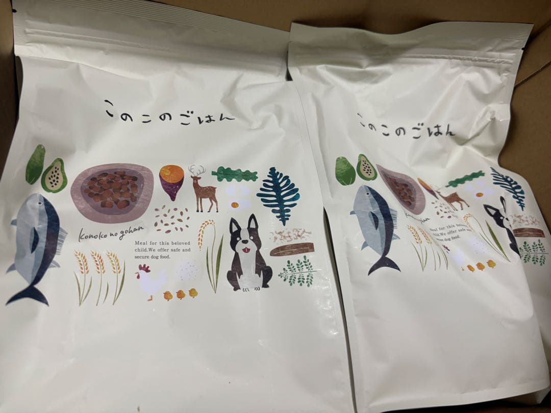 このこのごはん ドライフード 1.kg ３袋セット