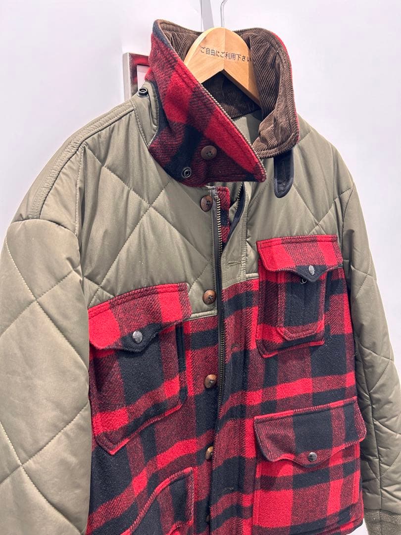 プ*。様 ラルフローレン チェック柄キルティングジャケット