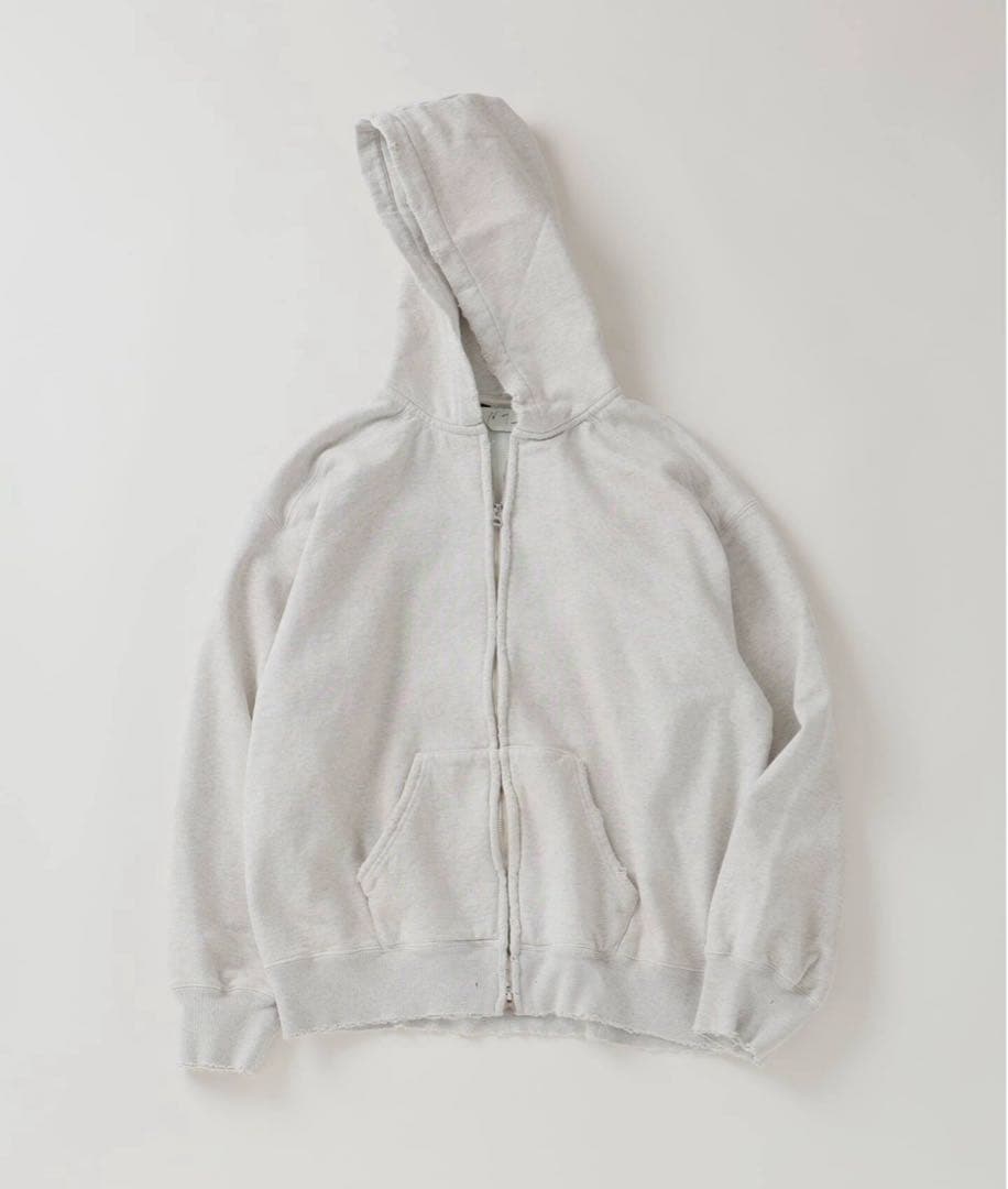 T*a様 ancellm 26ss zip hoodie ヘザーホワイト　常田着