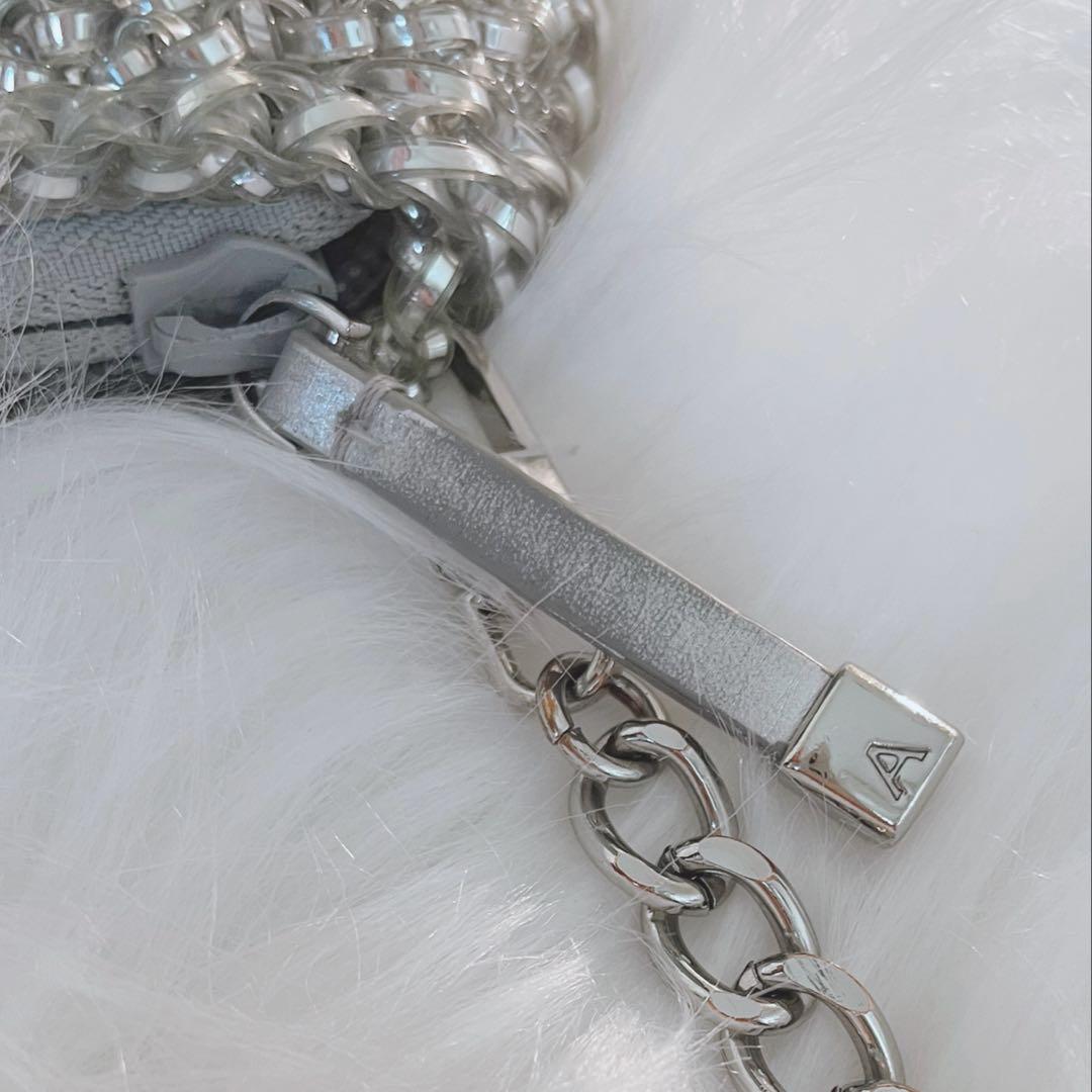 美品　アンテプリマ　ワイヤー　ニュースタンダード　ショルダーバッグ　シルバー