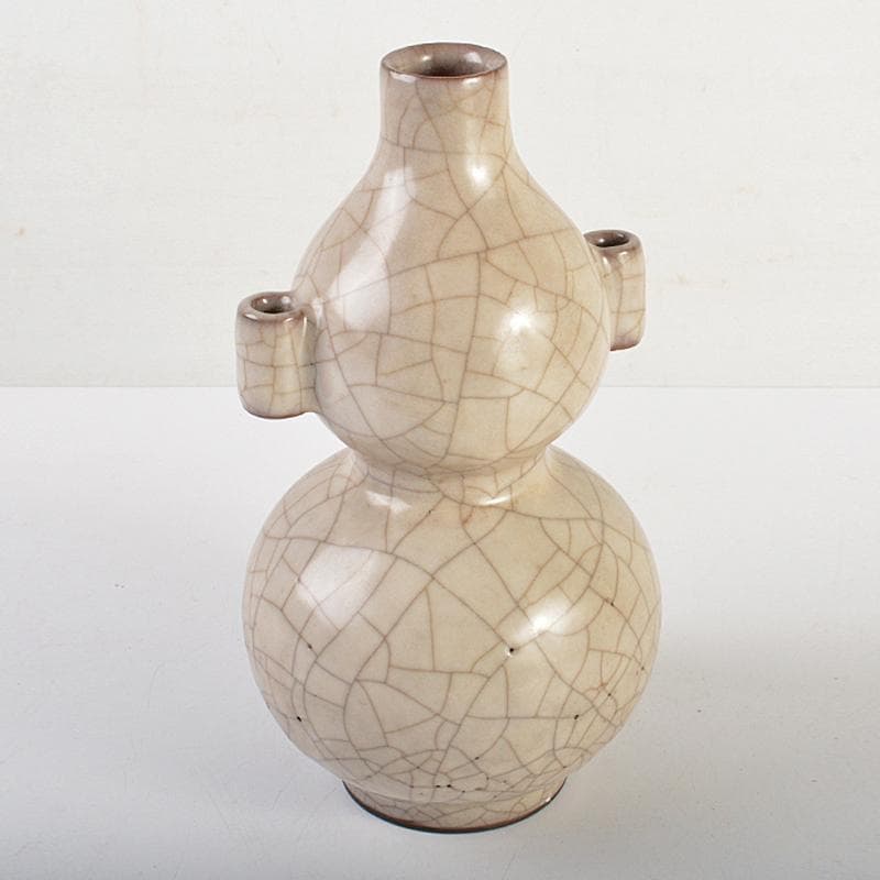 中国　哥釉　貫耳　葫蘆瓶　C　7293E