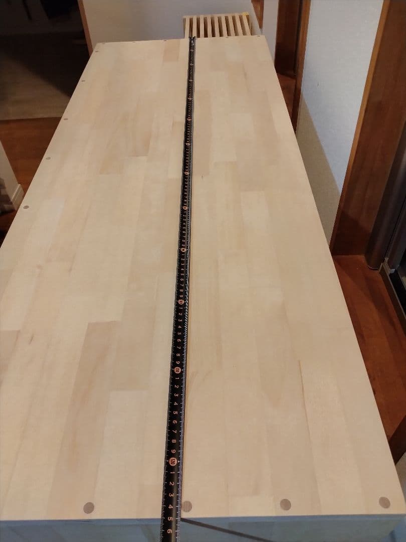 木製　ハンドメイド　オーダー　コの字　テーブル　カウンター　棚　シェルフ