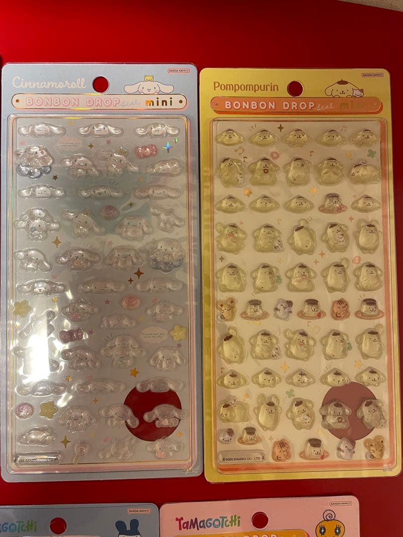『正規品』たまごっちボンボンドロップシール　サンリオミニしずくちゃんミニ 16枚