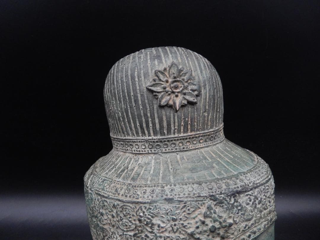 タイ仏教美術 青銅製 仏頭 スコータイ アユタヤ ガンダーラ ビルマ ブロンズ