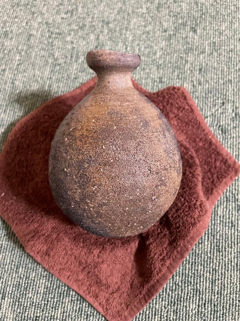 備前焼　希少　灰かぶり　徳利(3)