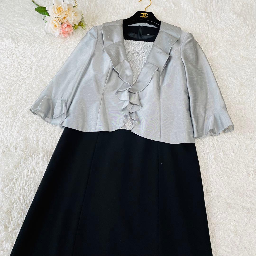 極美品✨東京ソワール　アプロベリー　光沢　マザーズドレス　セットアップ　M