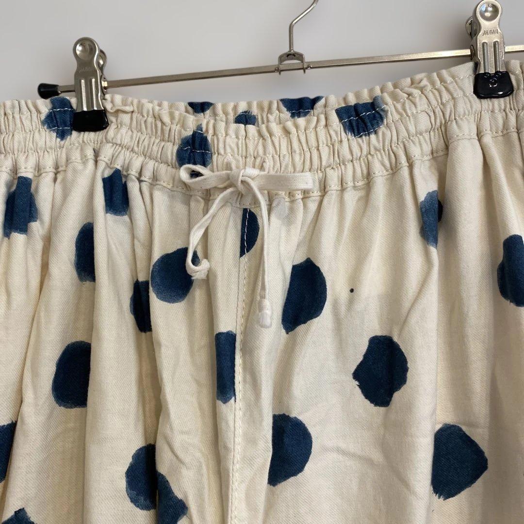 TAO COMME des GARCON'S 水玉　 キュロット ホワイトデニム