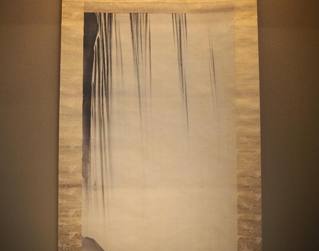 中島来章自筆『瀧之図』掛軸　西山完瑛極め