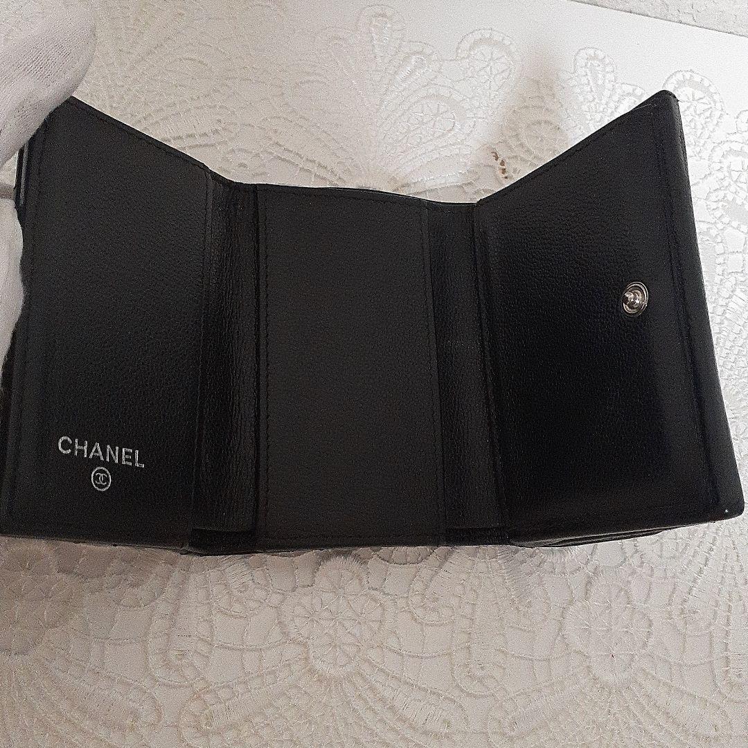 シャネル　Chanel 三つ折り財布　銀座店限定