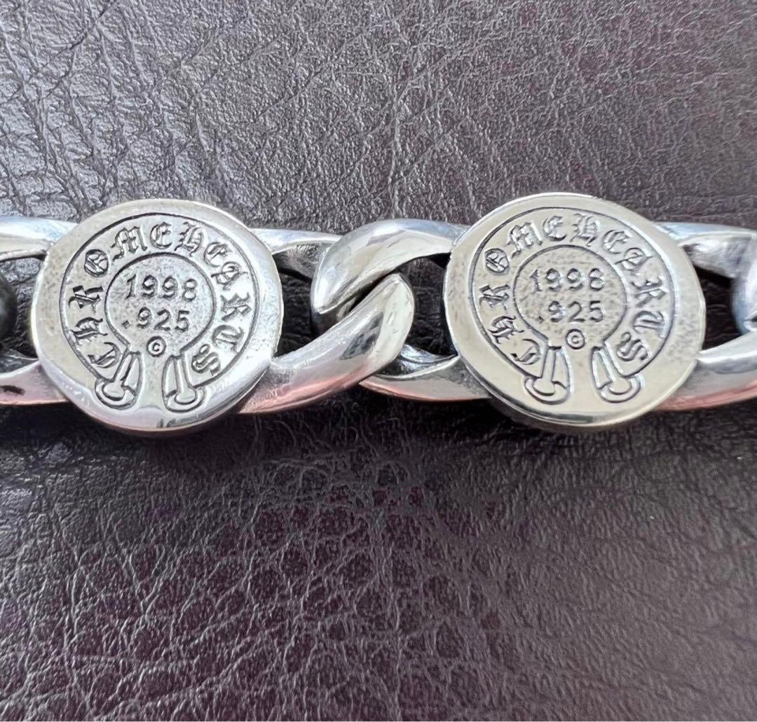 メキシコシルバー925ブレスレット、約22cm