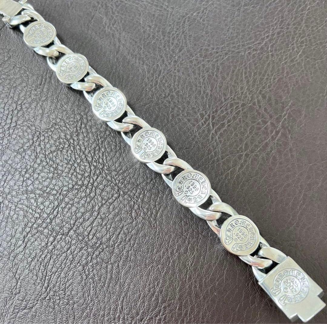 メキシコシルバー925ブレスレット、約22cm