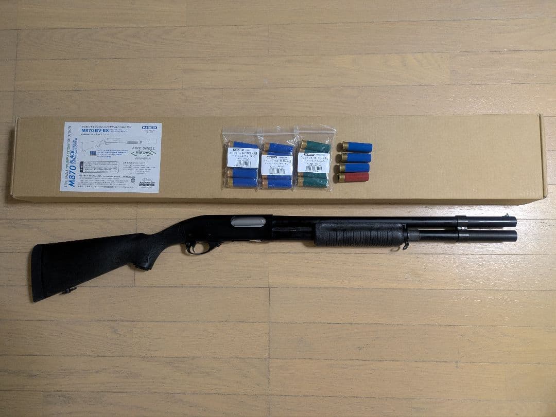 マルゼンM870EX-BVガスショットガン　リアルカートM1100カスタムサバゲ